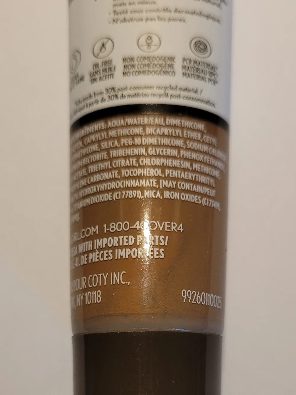 Clean Invisible 170 Deep Golden Foundation - Vegan Liquid Foundation